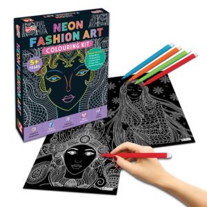 Little Berry Canvas Neon Fashion Mandala Art