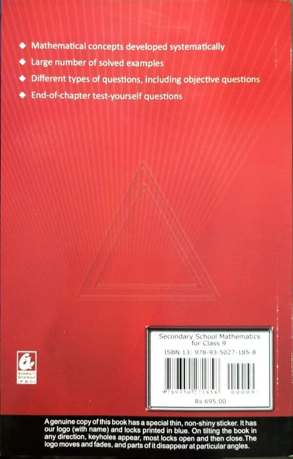 Secondary School Mathematics for Class 9