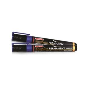Kores Smoothline Permanent Marker Pen, Blue - Pack of 10
