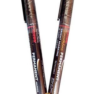 Kores Smoothline Permanent Marker Pen, Black - Pack of 10