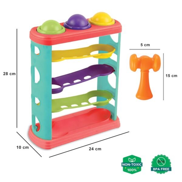 Little Berry Hammer Knock Ball Toy for Kids: Pound a Ball Toy for Toddlers