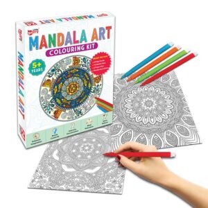 Little Berry Mandala Art Colouring Kit 24 Sheets for Adults & Kids