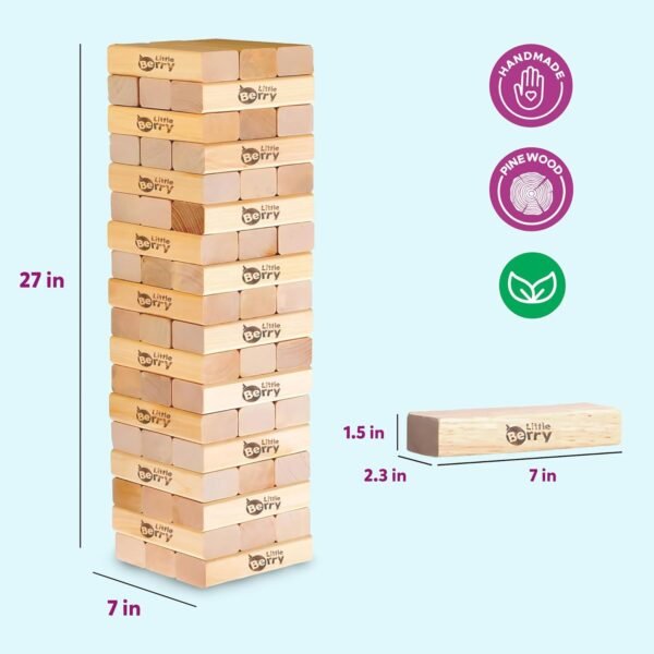 Little Berry Tumbling Tower Game for Adults & Kids
