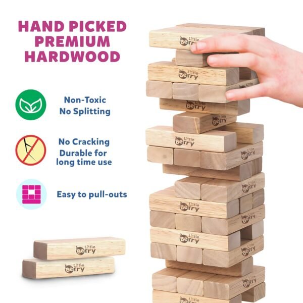 Little Berry Tumbling Tower Game for Adults & Kids