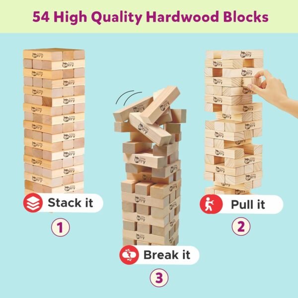 Little Berry Tumbling Tower Game for Adults & Kids