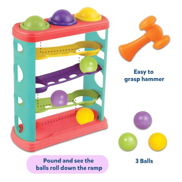 Little Berry Hammer Knock Ball Toy for Kids: Pound a Ball Toy for Toddlers