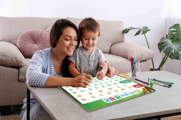 Hindi SULEKH Unlimited Write and Wipe Practice Board with Free Pen