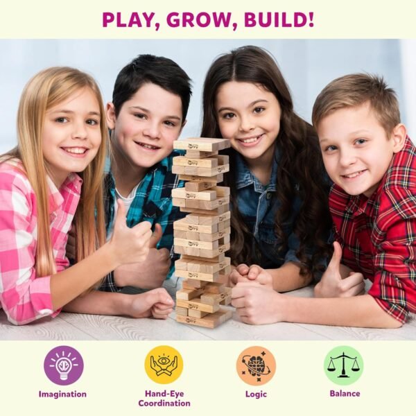 Little Berry Tumbling Tower Game for Adults & Kids