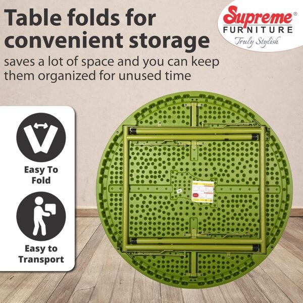 Supreme Furniture Disc Foldable (Mehandi Green)
