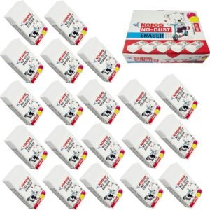 kores Non DUST Eraser 20 PCS Pack