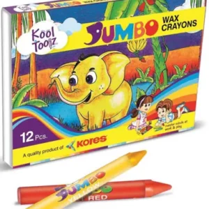 Kores Tool Toolz Jumbo Crayons 12 shades set are rich bright colours.
