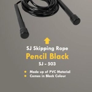 S J SPORT skipping ropes Pencil Black